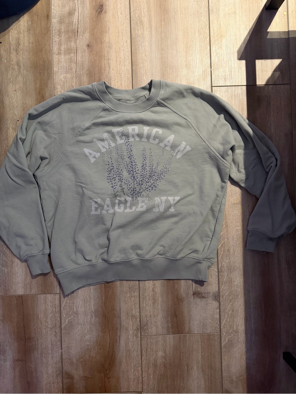 American Eagle Sage Green Crewneck Sweatshirt